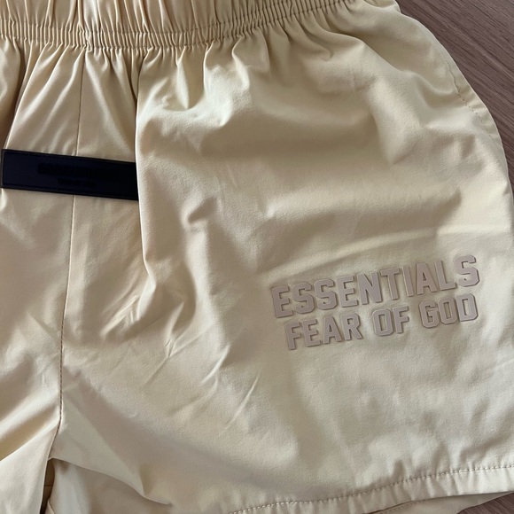 Essentials Women's Athletic Shorts and Tee in Pale Yellow - Picture 9 of 14